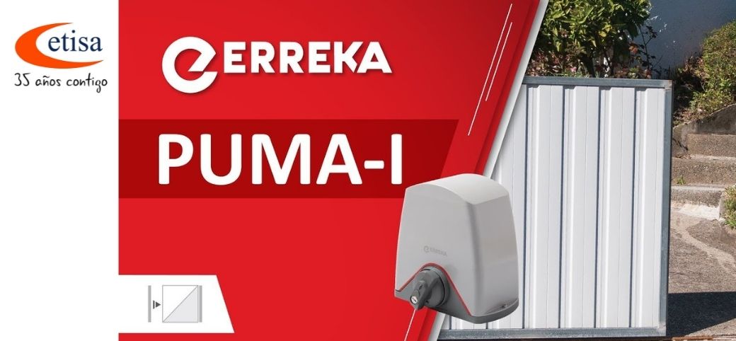 Motor Puma inverter de Erreka para puertas residenciales pequeñas de hasta 400kg