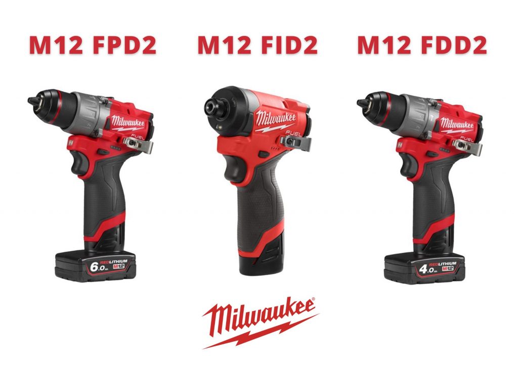 Milwaukee M12 FPD2, M12 FID2, M12 FDD2, nuevos taladro y atornilladores